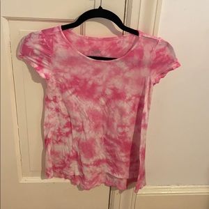 Pink tye dye girls shirt
